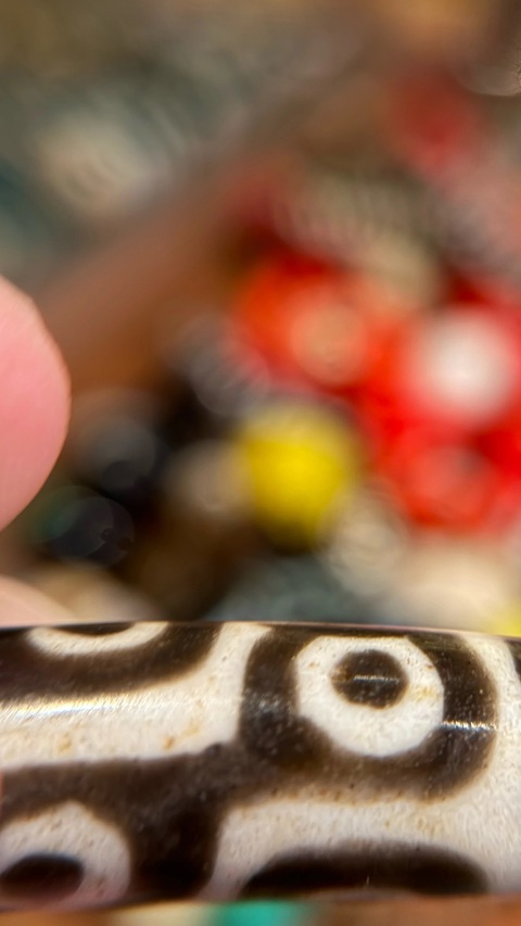 古玩玉器老料天珠真品鑒賞圖