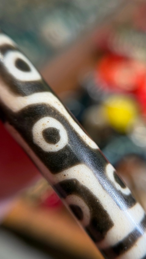 古玩玉器老料天珠真品鑒賞圖