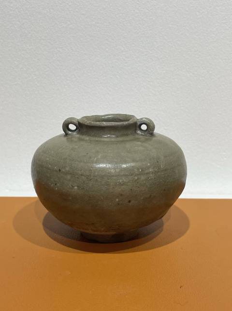 古玩陶瓷龍泉青瓷雙系罐真品鑒賞圖