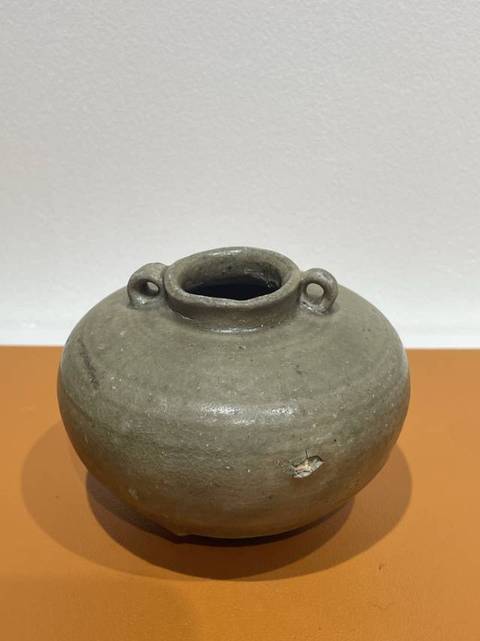 古玩陶瓷龍泉青瓷雙系罐真品鑒賞圖