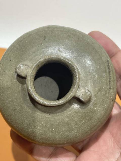 古玩陶瓷龍泉青瓷雙系罐真品鑒賞圖