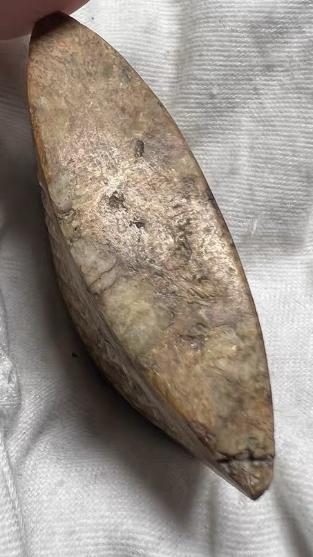 古玩玉器做舊仿漢代“玉劍珌”真品鑒賞圖