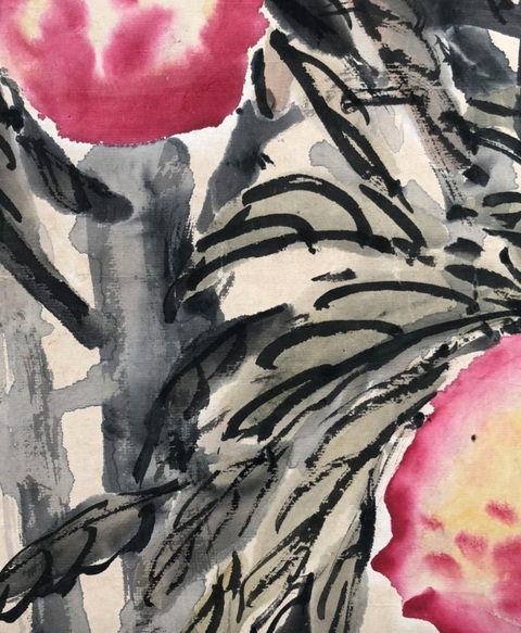 古玩字畫三千年結(jié)實(shí)之桃真品鑒賞圖