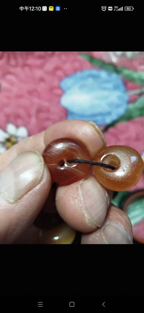 古玩玉器瑪瑙珠串真品鑒賞圖