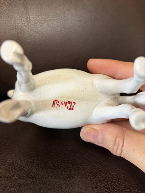 古玩陶瓷白釉馬塑像真品鑒賞圖