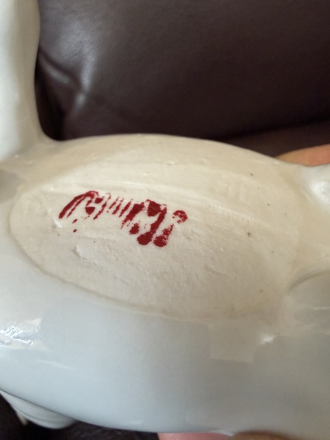 古玩陶瓷白釉馬塑像真品鑒賞圖