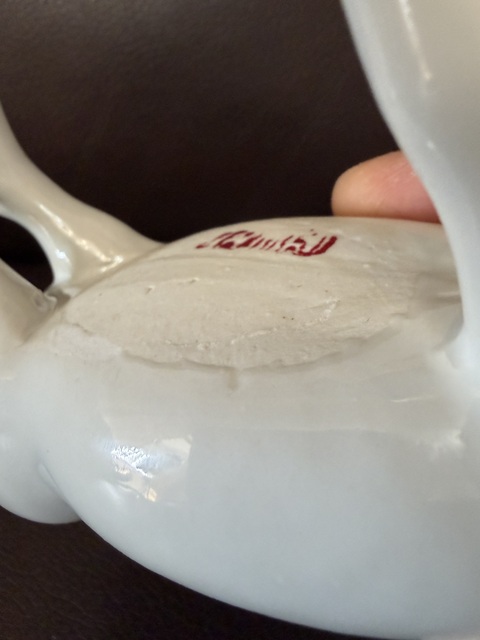 古玩陶瓷白釉馬塑像真品鑒賞圖