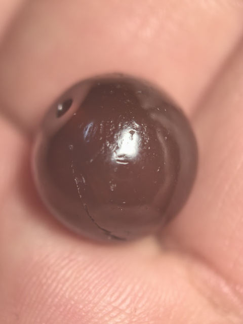 古玩玉器老瑪瑙珠真品鑒賞圖