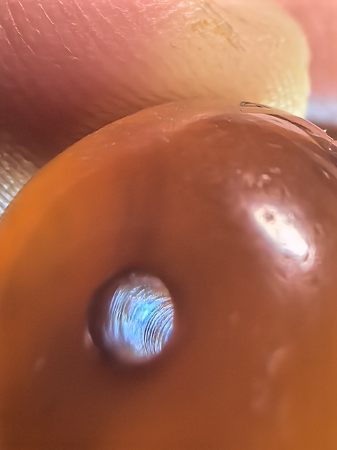 古玩玉器老瑪瑙珠真品鑒賞圖