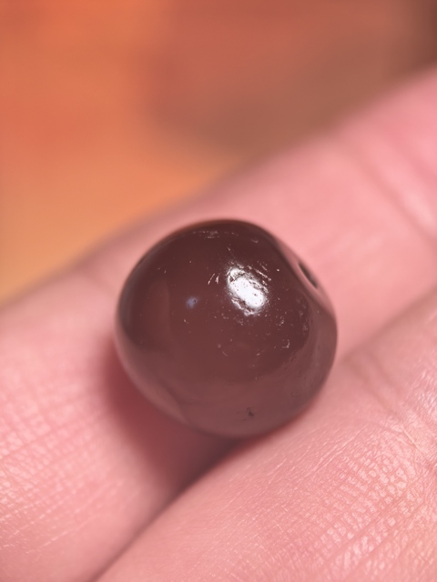 古玩玉器老瑪瑙珠真品鑒賞圖