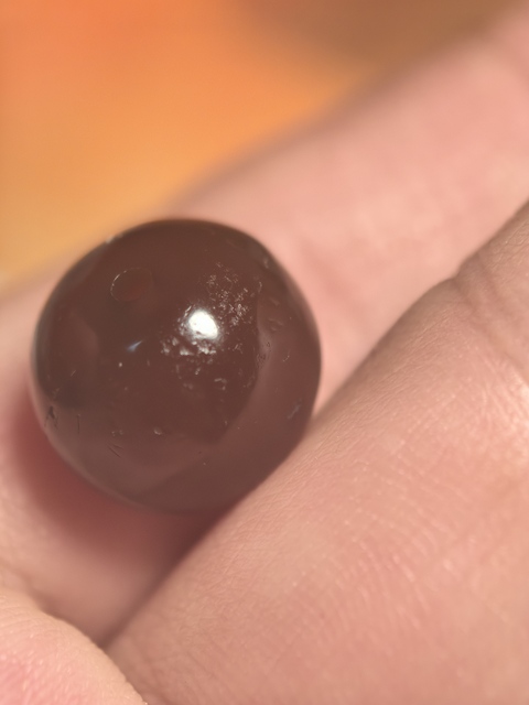 古玩玉器老瑪瑙珠真品鑒賞圖