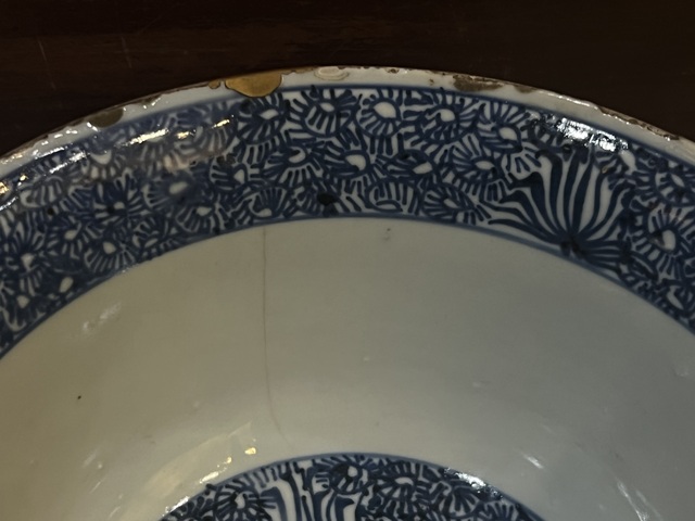 古玩陶瓷明代｜青花赤壁賦紋撇口碗拍賣，當前價格16800元