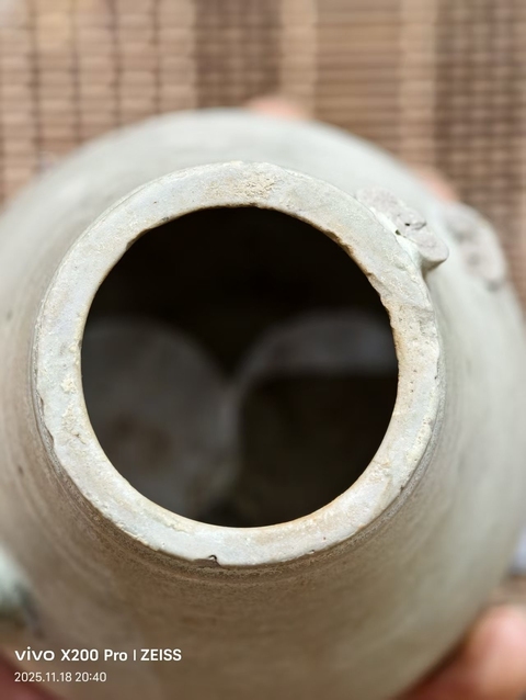 古玩陶瓷低齡頭青釉執壺真品鑒賞圖