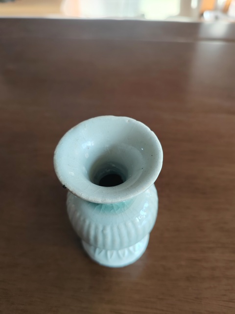 古玩陶瓷湖田窯影青釉撇口瓶真品鑒賞圖