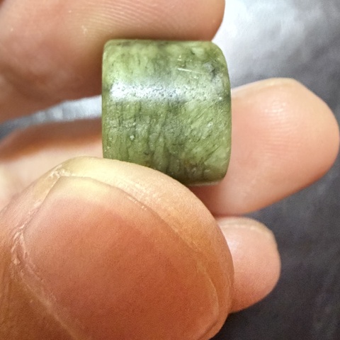 古玩玉器古玉文玩三通配珠真品鑒賞圖