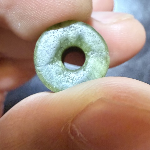 古玩玉器古玉文玩三通配珠真品鑒賞圖