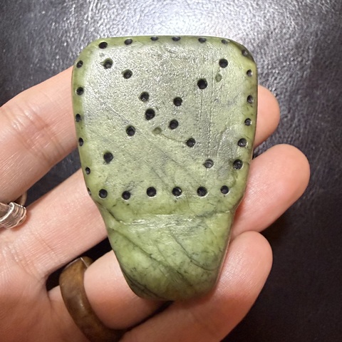 古玩玉器古玉文玩三通配珠真品鑒賞圖