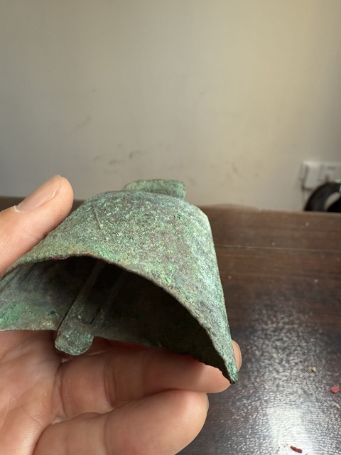 古玩銅器乳釘紋青銅鈴鐺真品鑒賞圖