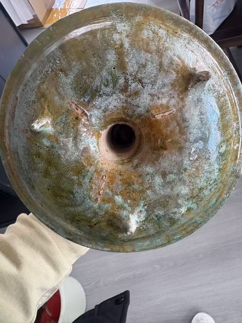 古玩陶瓷綠釉博山爐真品鑒賞圖