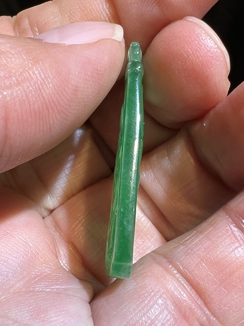 古玩玉器天然翡翠掛件真品鑒賞圖