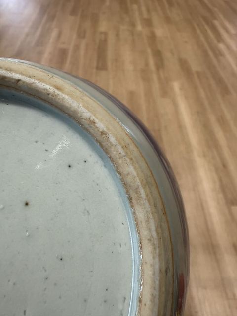 古玩陶瓷青花花卉紋粥罐真品鑒賞圖