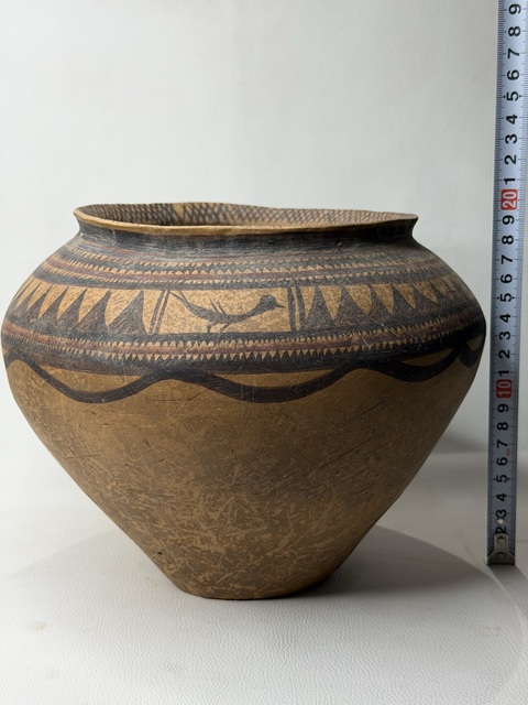 古玩陶瓷馬家窯·半山鳥紋罐真品鑒賞圖