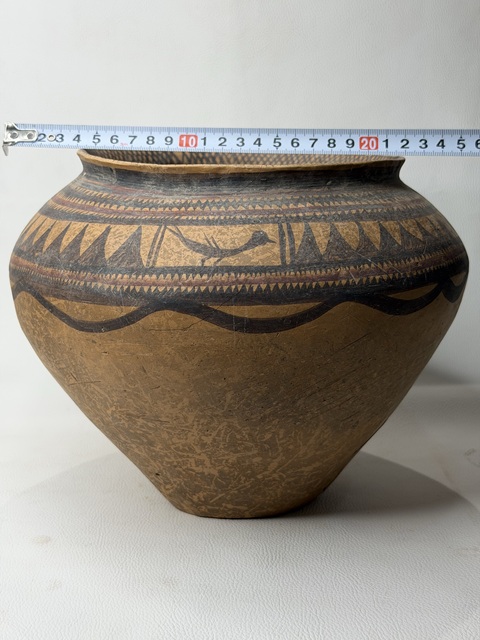 古玩陶瓷馬家窯·半山鳥紋罐真品鑒賞圖