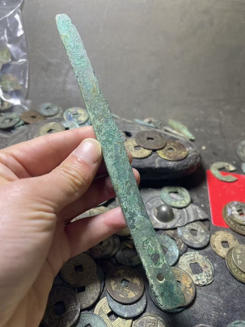 古玩銅器戰漢·削刀真品鑒賞圖