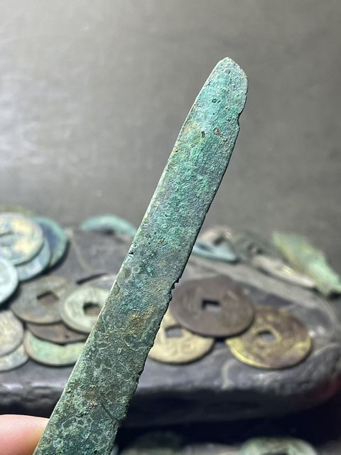 古玩銅器戰漢·削刀真品鑒賞圖