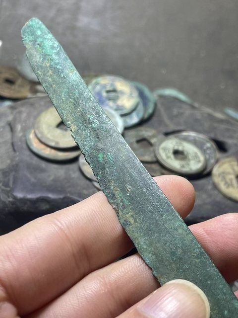 古玩銅器戰漢·削刀真品鑒賞圖