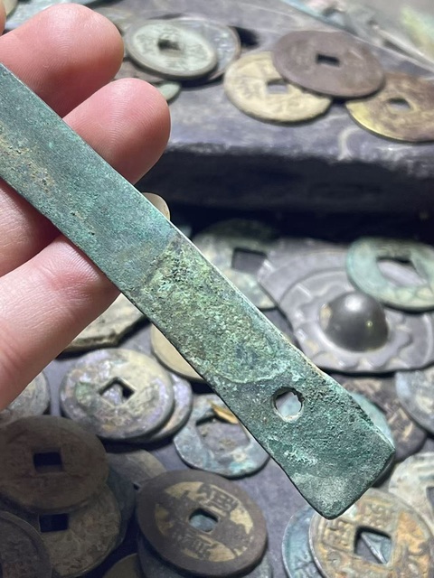 古玩銅器戰漢·削刀真品鑒賞圖