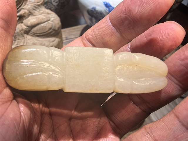 古玩玉器玉馬手把件真品鑒賞圖