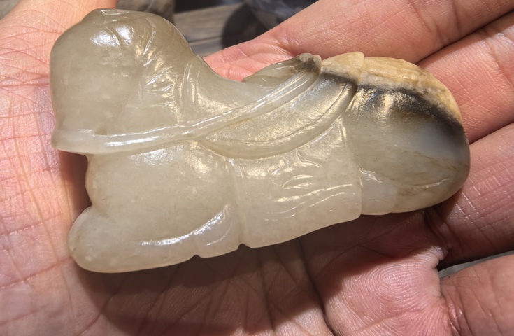 古玩玉器玉馬手把件真品鑒賞圖