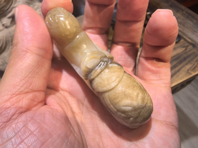 古玩玉器玉馬手把件真品鑒賞圖