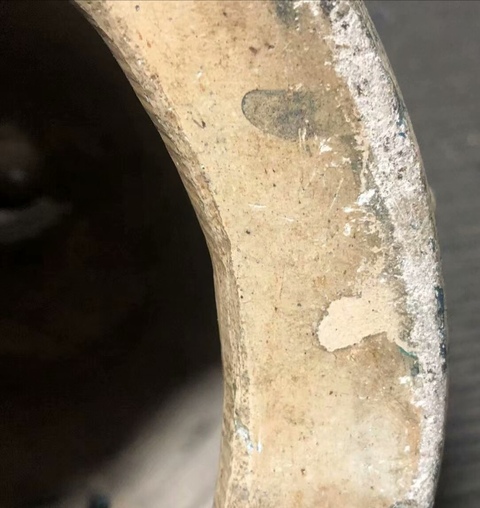 古玩陶瓷孔雀藍釉獅耳繡墩兒真品鑒賞圖