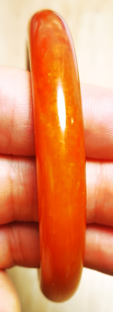 古玩玉器翡翠鐲子真品鑒賞圖