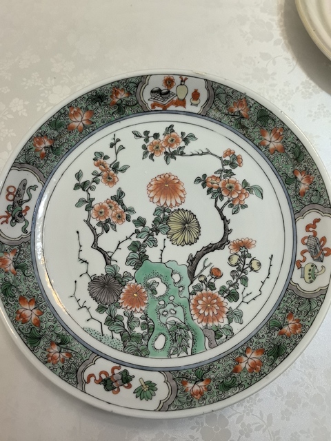 古玩陶瓷五彩盤真品鑒賞圖