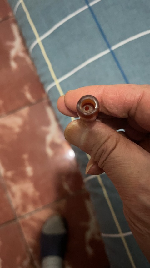 古玩玉器瑪瑙雕“素紋煙嘴”真品鑒賞圖