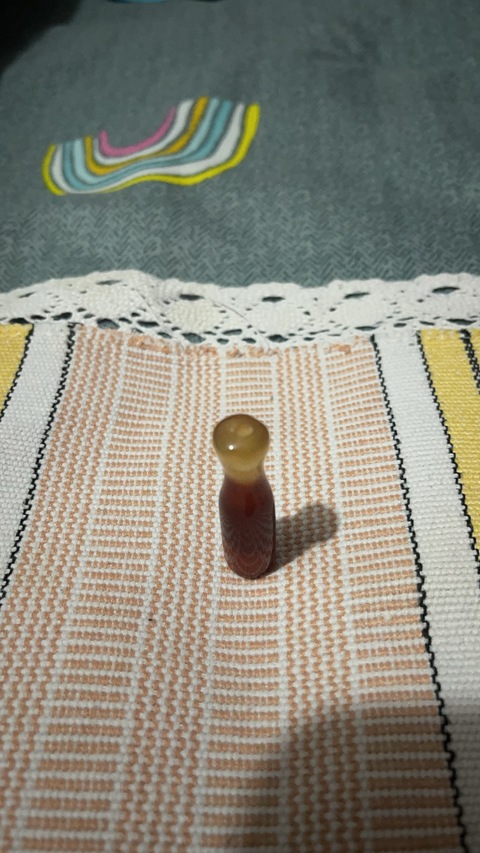 古玩玉器瑪瑙雕“素紋煙嘴”真品鑒賞圖