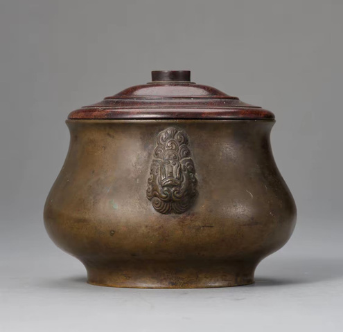 古玩銅器天雞耳爐真品鑒賞圖