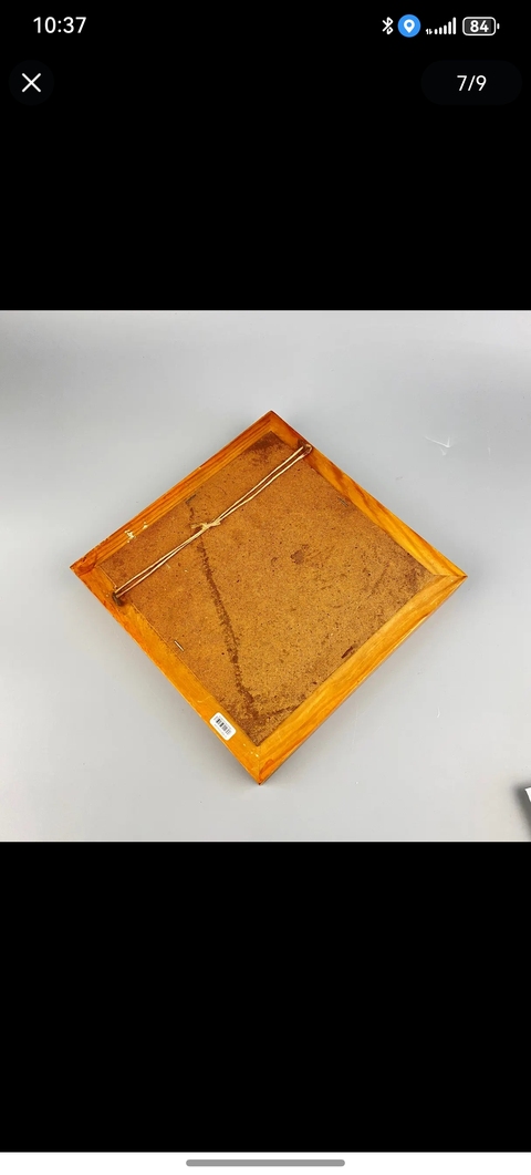 古玩陶瓷青花花鳥(niǎo)紋瓷板（日本）真品鑒賞圖