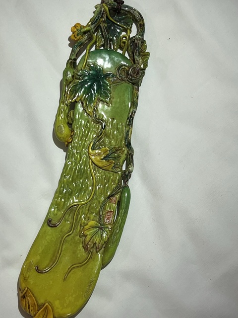 古玩陶瓷仿生瓷，仿清代甄宗元作品真品鑒賞圖