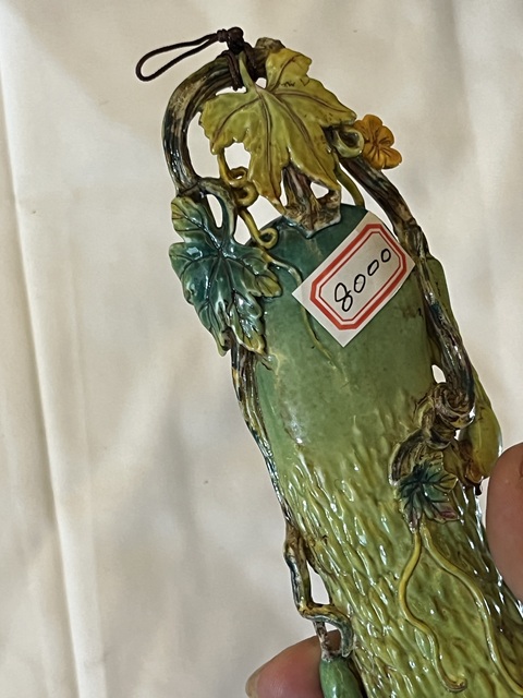 古玩陶瓷仿生瓷，仿清代甄宗元作品真品鑒賞圖