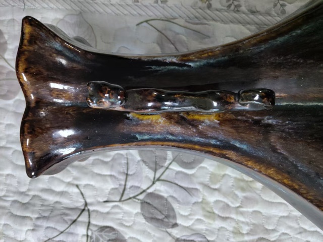 古玩陶瓷窯變釉瓶真品鑒賞圖