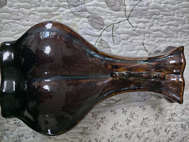 古玩陶瓷窯變釉瓶真品鑒賞圖