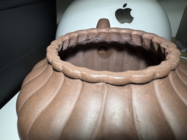 古玩雜項菊辨壺真品鑒賞圖