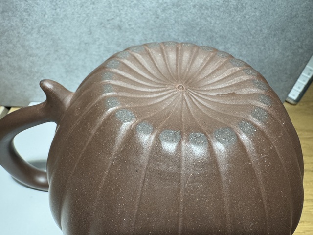 古玩雜項菊辨壺真品鑒賞圖