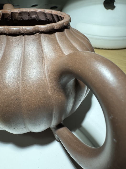 古玩雜項菊辨壺真品鑒賞圖