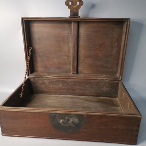 古玩雜項小木箱真品鑒賞圖