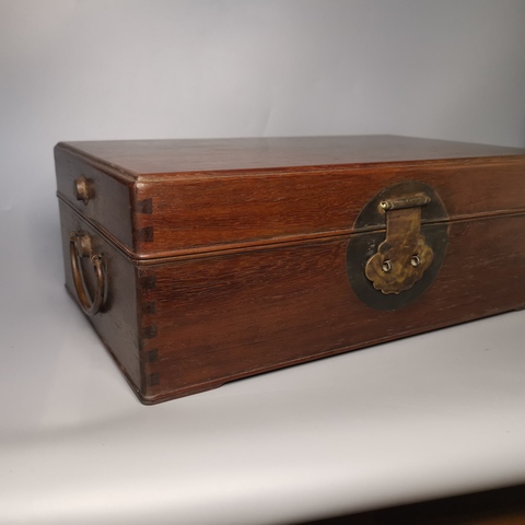 古玩雜項小木箱真品鑒賞圖